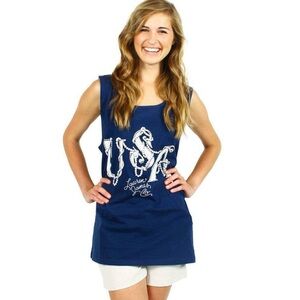 Lauren James USA Pearl Tank Navy Size Large